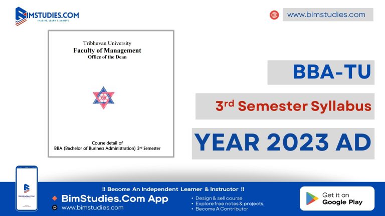 bba 3rd sem syllabus TU